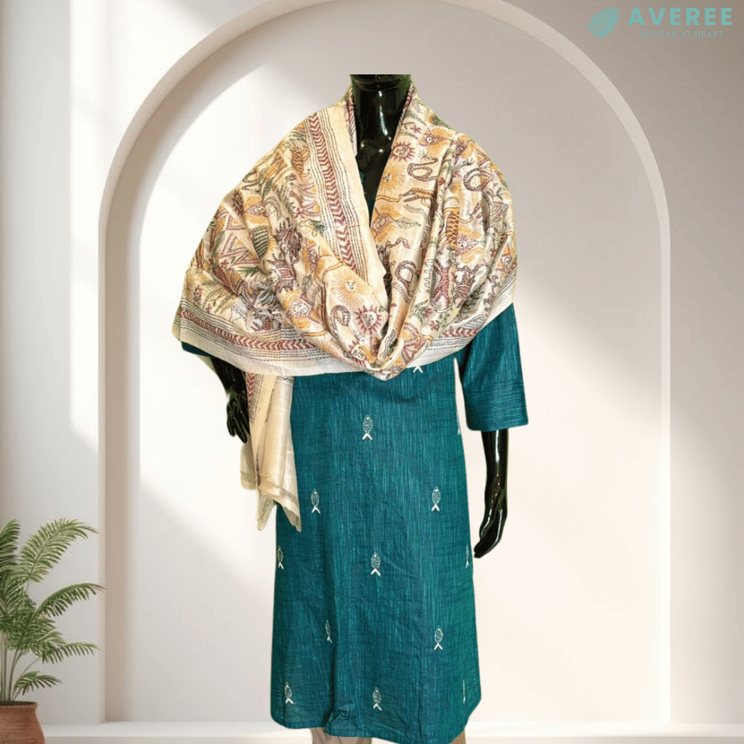 Pure Silk Tussar Dupatta