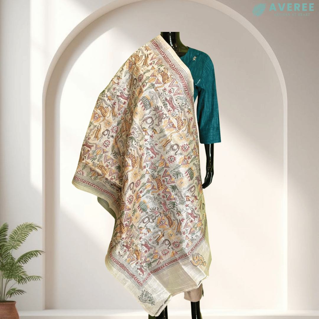 Pure Silk Tussar Dupatta