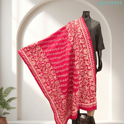 Pink Pure Silk Dupatta