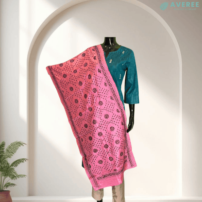 Pink Blended Silk Stole