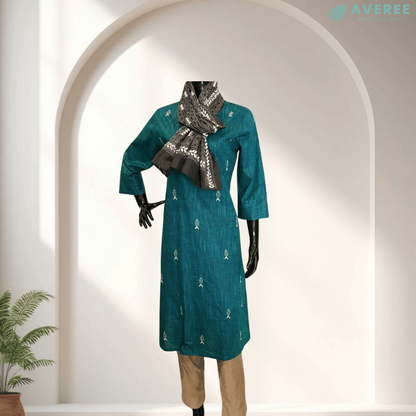 Black Blended Silk Stole