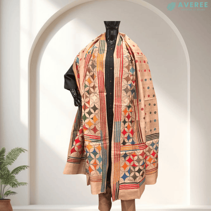 Multi Colour Pure Gachi Tussar Dupatta