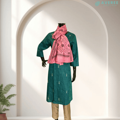 Pink Blended Silk Stole