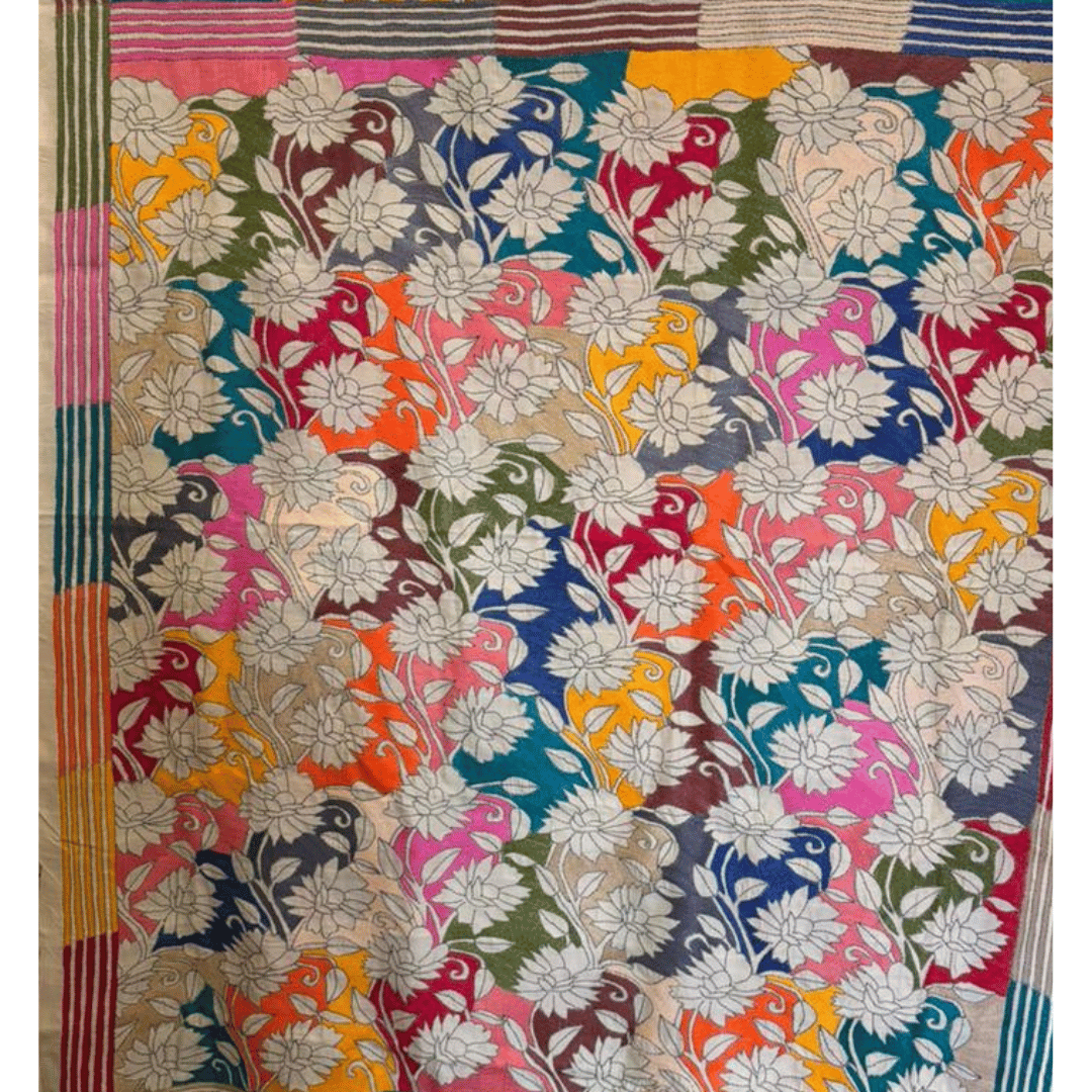 Tussar Saree with Kantha Work