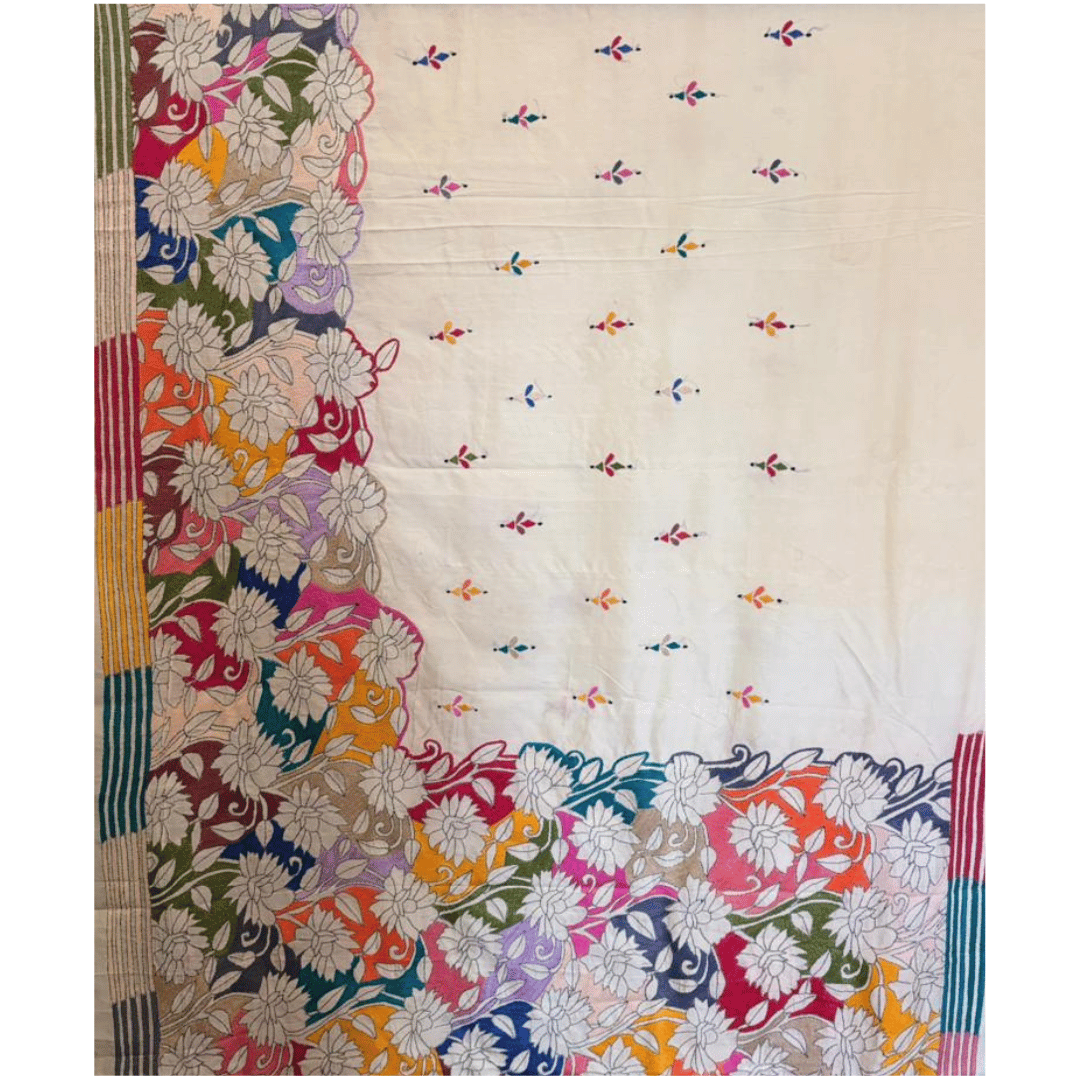 Tussar Saree with Kantha Work