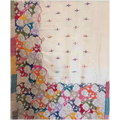 Tussar Saree with Kantha Work