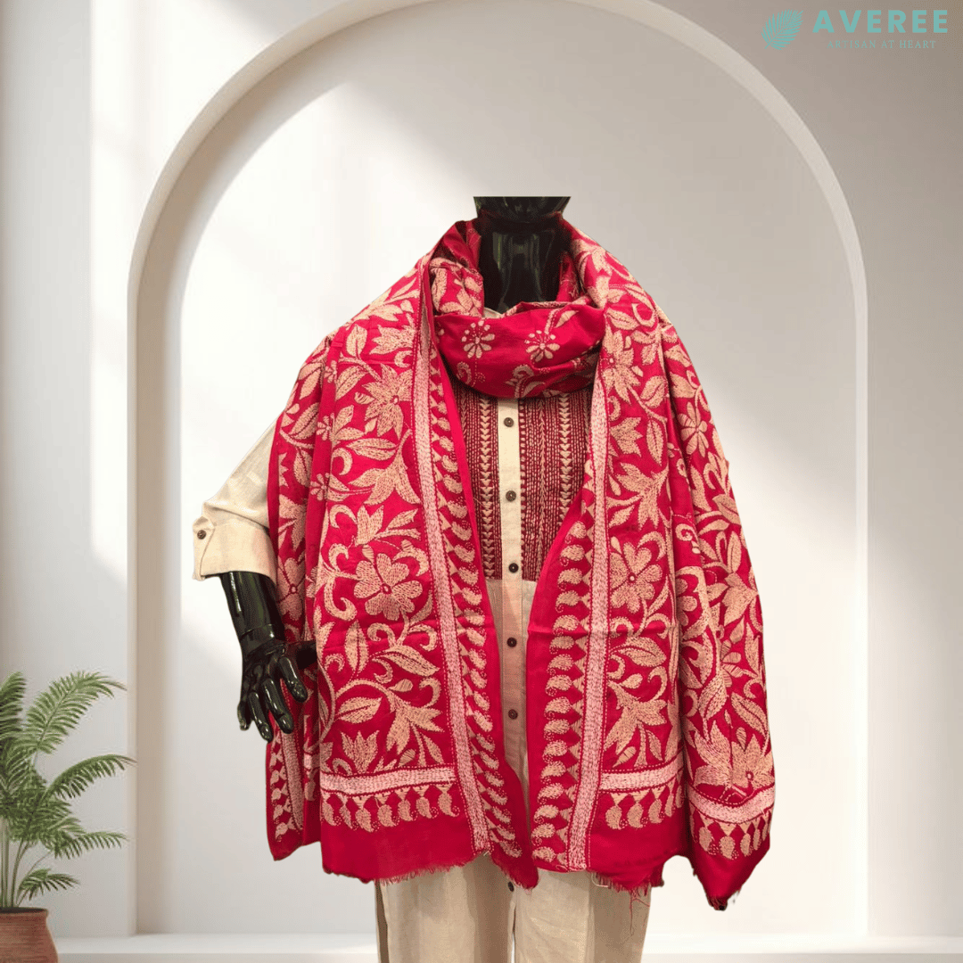 Pink Pure Silk Dupatta