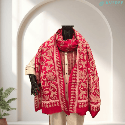 Pink Pure Silk Dupatta