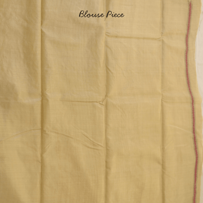 Pure Gachi Tussar Silk Flower Design Saree with Kantha Work