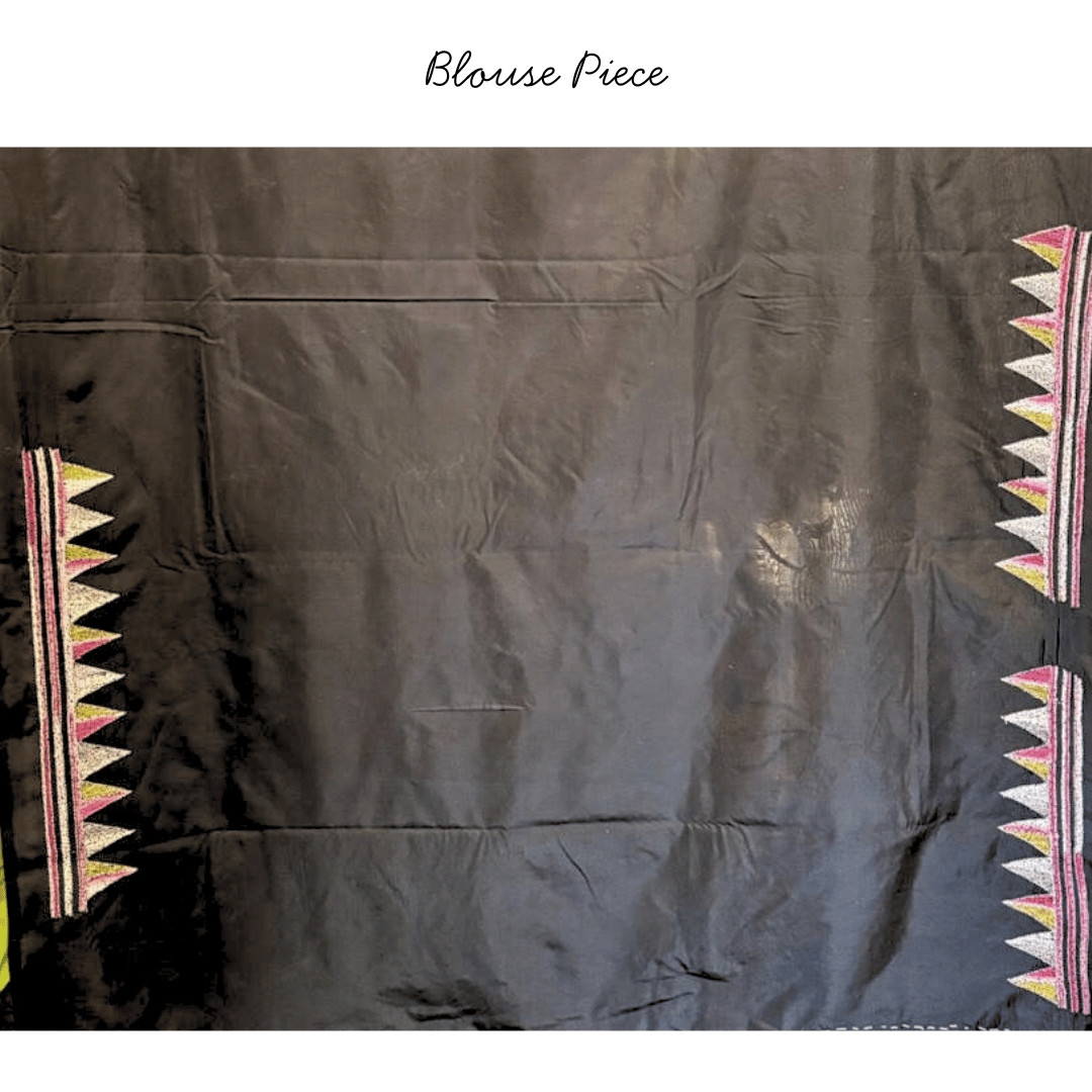 Blended Silk Saree with Kantha Work