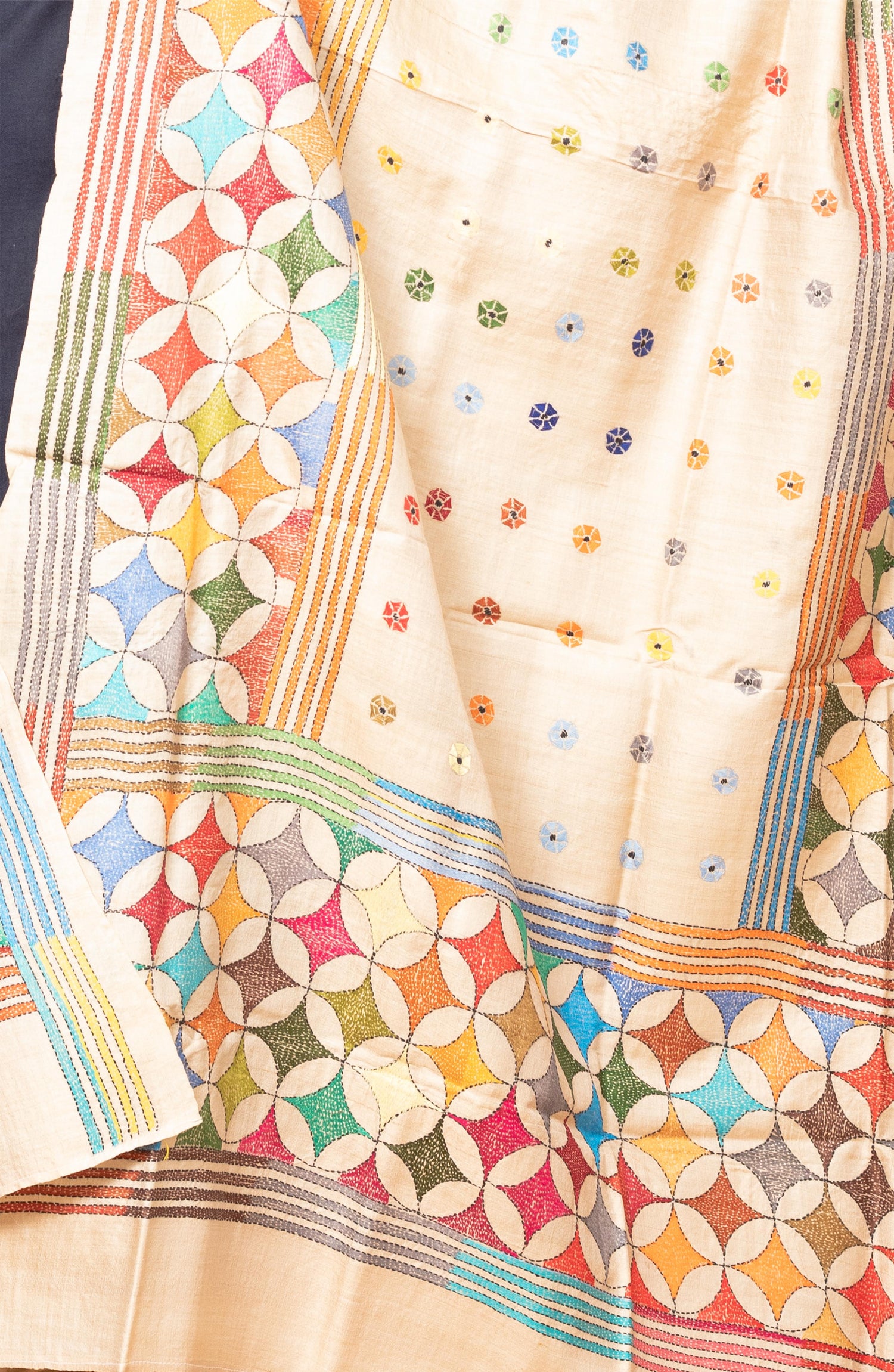 Multicolour Full Gachi Tussar Dupatta 36&