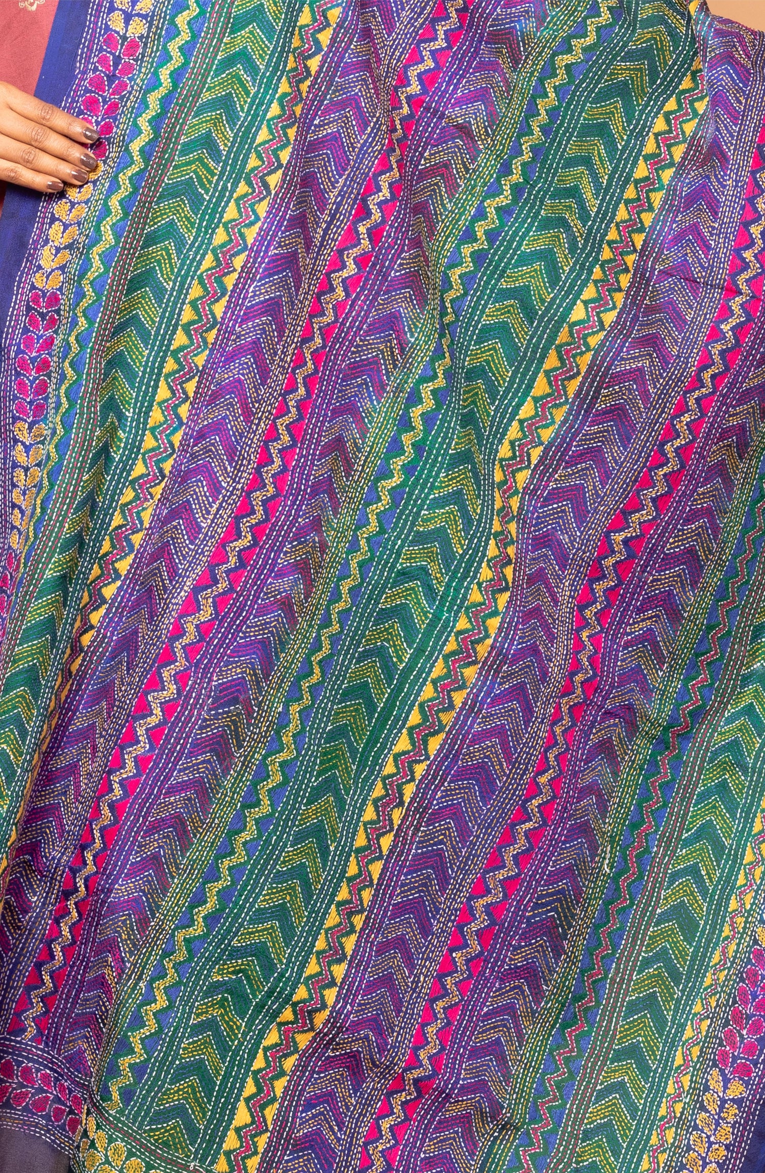 Blue Dye Dupatta 36&