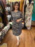 Greyish Violet Viscose Cotton Long Kurti Pattern 1
