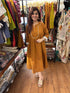 Brown Jamdani Lace Khadi Cotton Dress