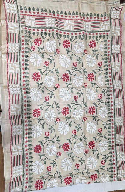 Floral Tussar Saree