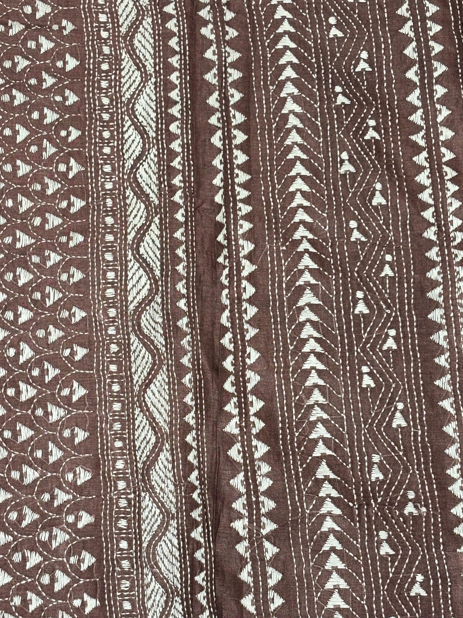Dark Brown Tussar Saree