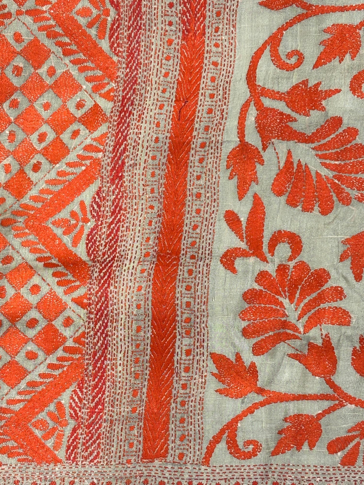 Orange Tussar Saree