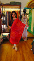 Red Kantha Stole